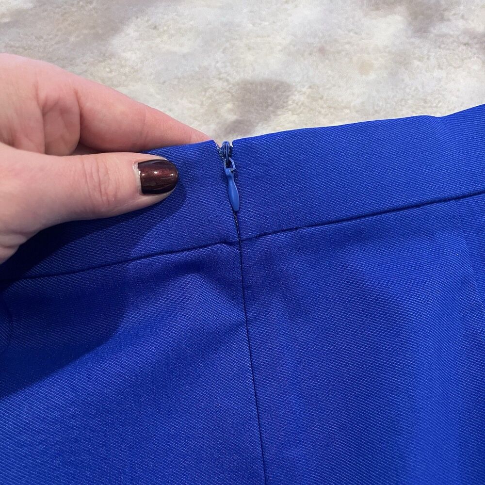 Rebdolls Women’s Blue Skirt Size 1X Pockets FLAWS Pencil Bodycon Stretch - Picture 10 of 14